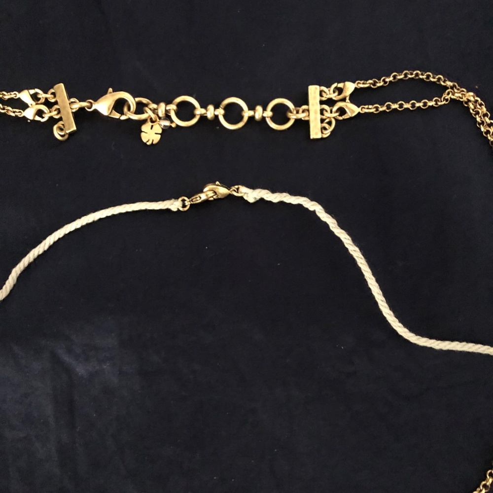 Lucky Brand "Layers" 3-in-1 goldstone necklace - Picture 5 of 5